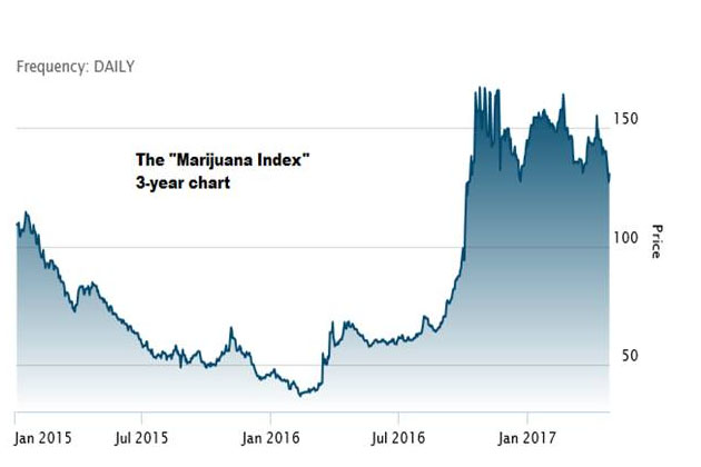 Marijuana Index 3-Year Chart