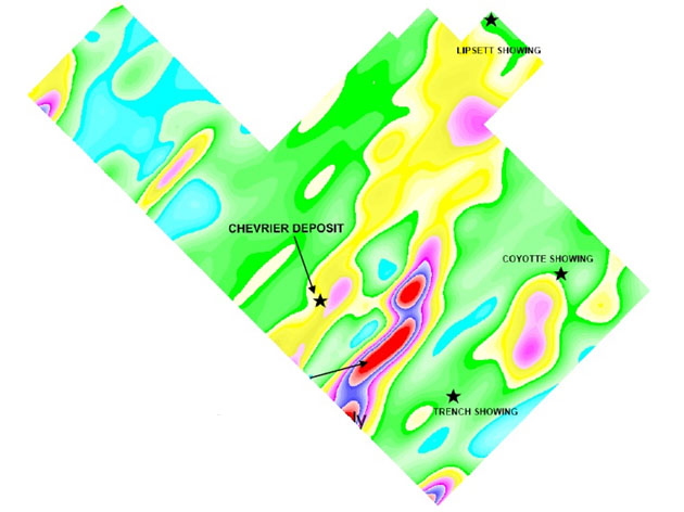 Chevrier Deposit Map