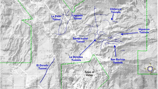 Vetas Map