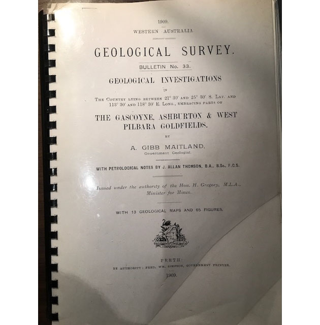 1909 Geological Survey Report