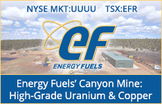 Energy Fuels Canyon Mine:  High Grade Uranium & Copper