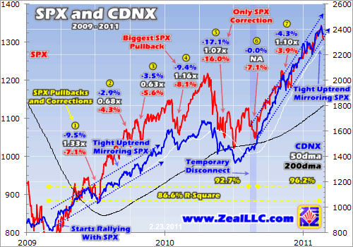 SPX & CDNX 2009-2011