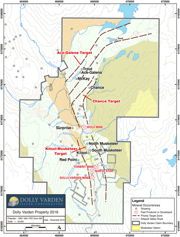 Dolly Varden Property