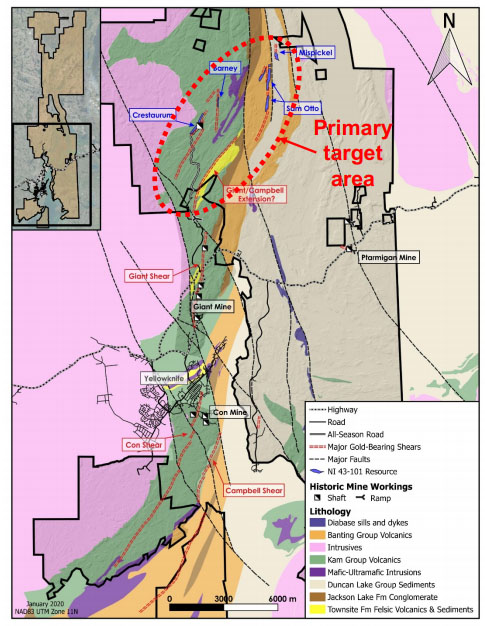 Gold Terra Yellowknife Map