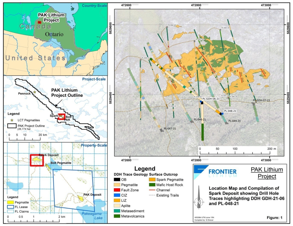 Frontier Lithium PAK Lithium project