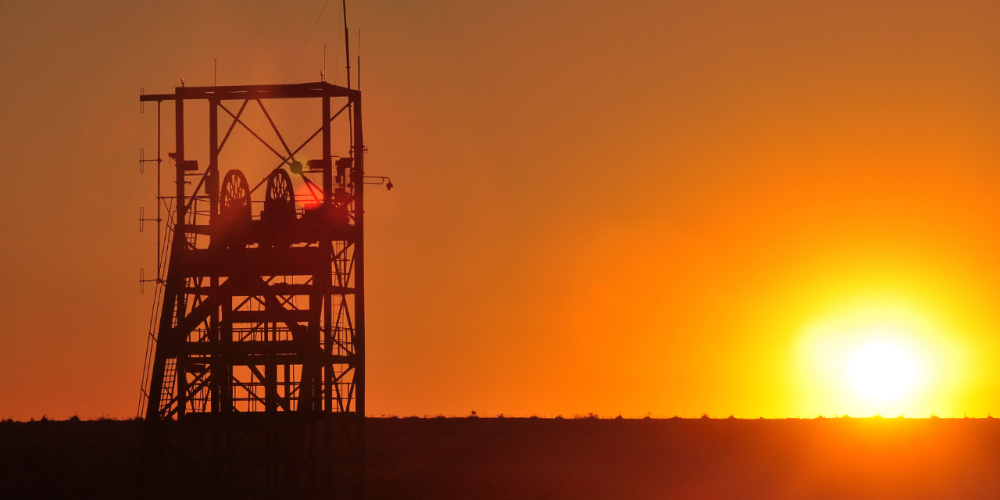 Gold Mine at Sunset