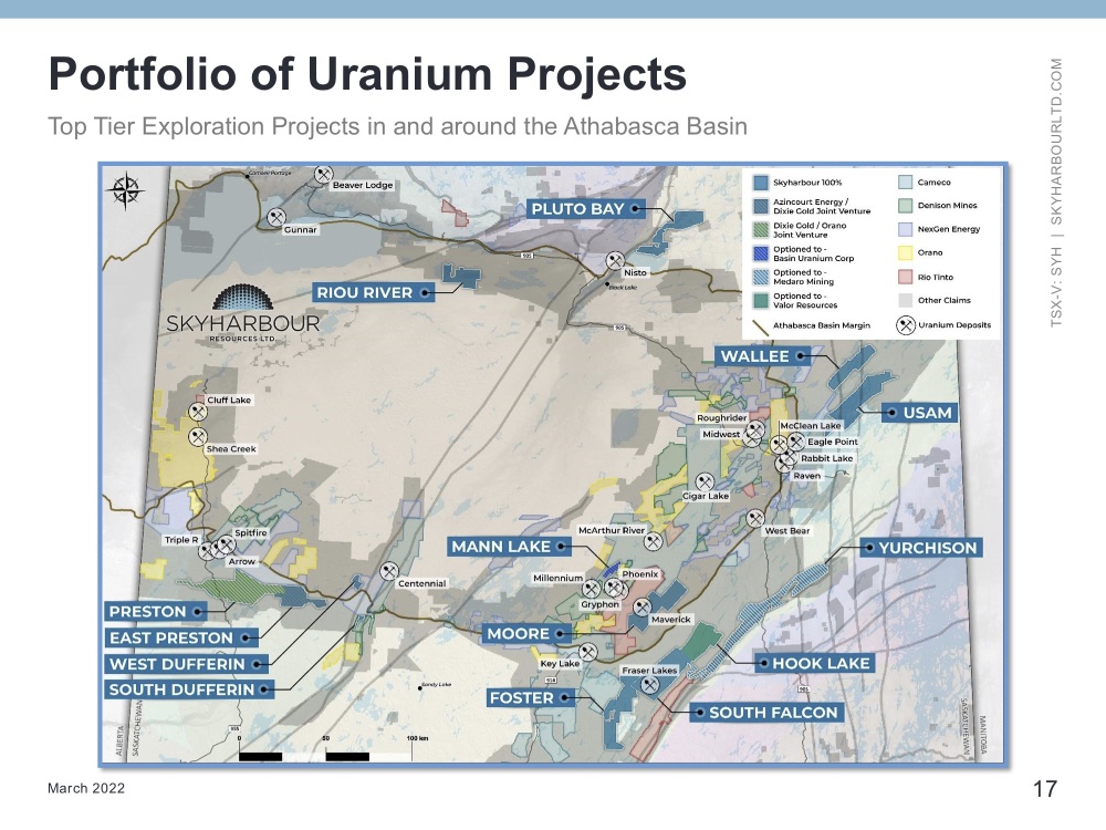 Uranium Projects in the Athabasca Basin 