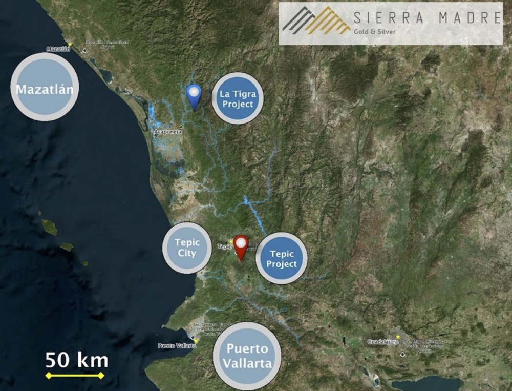 Sierra Madre property location map