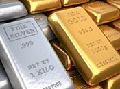 Gold silver bars