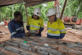 Surface Gold, Elevated Copper and Strong Alteration Mark Initial Drill Results